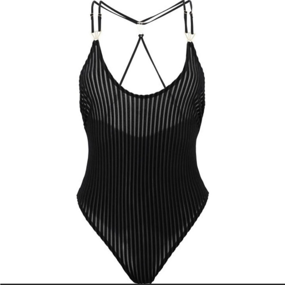 Bluebella Avia Black Bodysuit